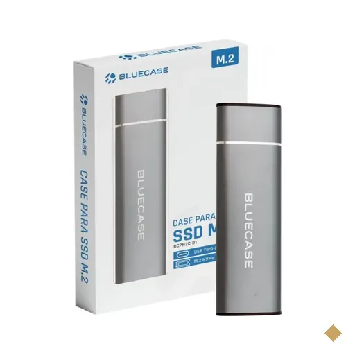 Case para SSD M.2 NVME, Tipo C/USB 3.0 - Bluecase