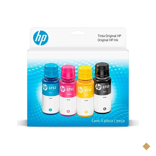 Kit Garrafa de tinta HP GT (9F3N4AL) para Smart Tank Preto, Ciano, Magenta…