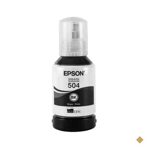 Garrafa de Tinta para Ecotank Preto T504 - T50412BR - Epson - CX 1 UN