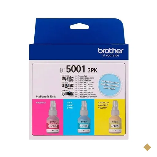 Kit de Garrafas de Tintas Originais BT5001, CMY para InkTank, T420W, T510W…