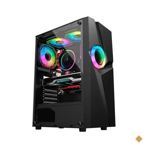 Gabinete Gamer Kalkan Muspel Micro-ATX Preto
