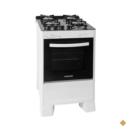 Fogão de Piso Neo Glass 4 Bocas Suggar Branco