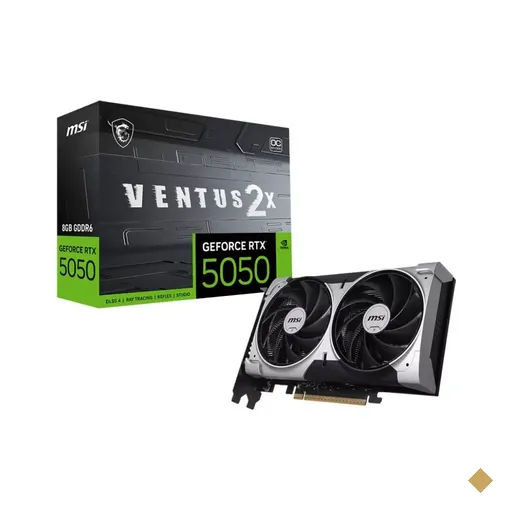 Placa de Vídeo MSI GeForce RTX 5050 Ventus 2X OC 8GB GDDR6 PCI-E 5.0 -…
