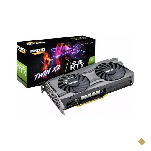 Placa de Vídeo INNO3D GeForce RTX 3060 Twin X2 (1-Click OC) 12GB GDDR6 192-bit…