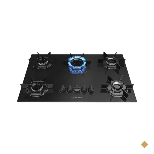 Cooktop Mueller 5 Bocas Queimador Ultra Chama MCG115BB Bivolt