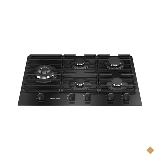 Cooktop Mueller 5 Bocas 77cm com Grade Dupla MCG5BM Bivolt
