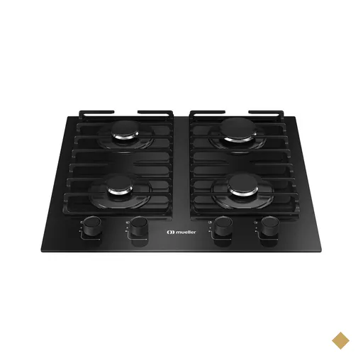 Cooktop Mueller 4 Bocas 59cm com Grade Dupla MCG4BM Bivolt
