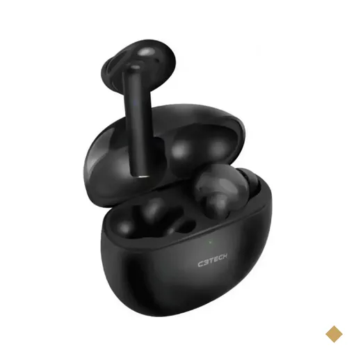 Fone de ouvido C3Tech Bluetooth 5.1 c/ Microfone EP-TWS-60BK - Preto