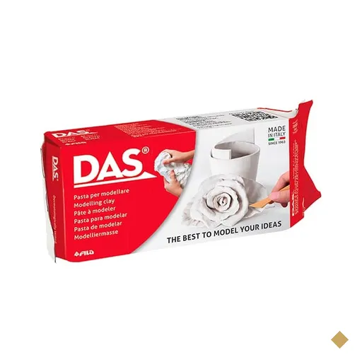 Massa Cerâmica Fria Branca, 1Kg, DAS - PT 1 UN