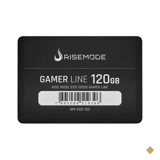 SSD Rise Mode Gamer Line 120GB 2.5″ SATA III 6Gb/s, Leitura 530MB/s…