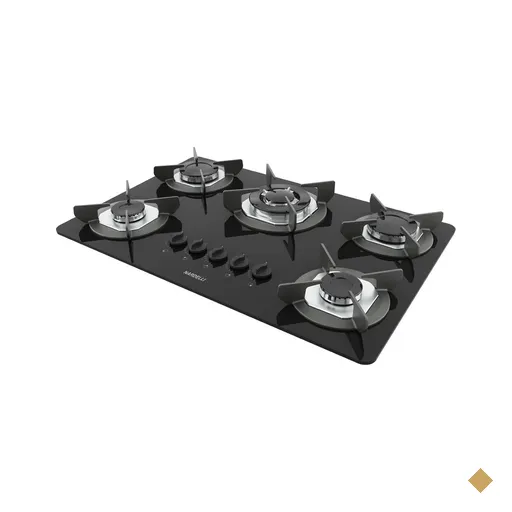 Cooktop Safe Ferro Fundido 5 Bocas Tripla Chama GLP Nardelli