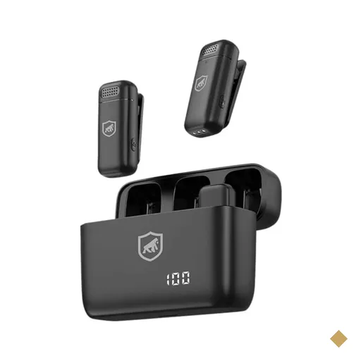Microfone de lapela sem fio, USB Tipo-C com adaptador Lightning, GS-9515…
