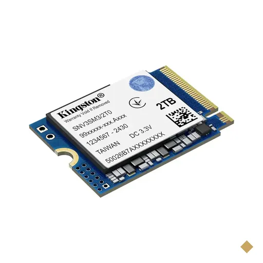 SSD Kingston NV3 Mini 2TB M.2 2230 NVMe PCIe 4.0 x4, Leitura 6000MB/s…