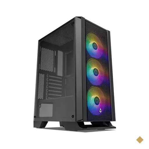 Gabinete Gamer Mancer Narok, Lateral em Vidro Temperado, 3 Fans RGB, Mid Tower…