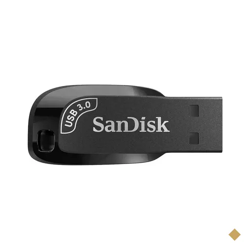 Pendrive Sandisk 128GB Ultra Shift USB 3.2 Preto