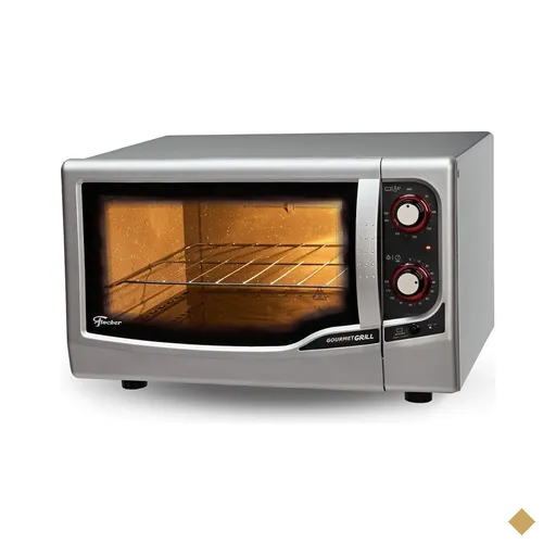 Forno Elétrico Gourmet Grill Autolimpante 44 Litros Fischer - Prata