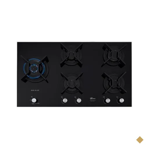 Cooktop 5 Bocas Tripla Chama Infinity Mesa Vidro Fischer