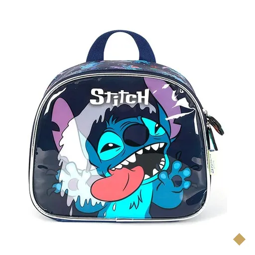 Lancheira escolar Stitch, Disney, Azul, LA42373SC0200U, Luxcel PT 1 UN