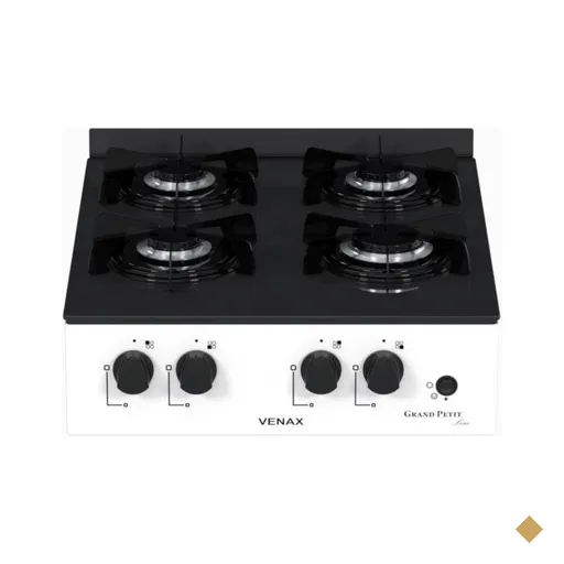 Fogao a Gas Portatil 4 Bocas Venax Grand Petit Line Branco