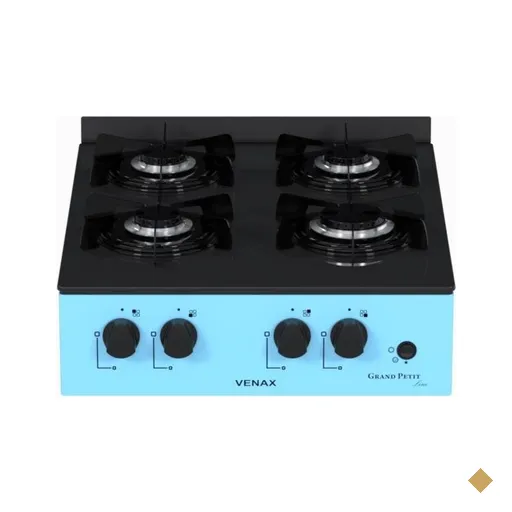 Fogao a Gas Portatil 4 Bocas Venax Grand Petit Line Azul