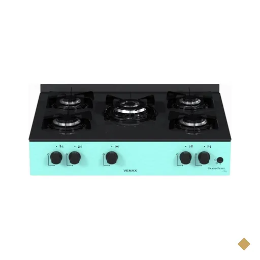 Fogao a Gas Portatil 5 Bocas Venax Grand Petit Line Verde