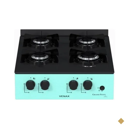 Fogao a Gas Portatil 4 Bocas Venax Grand Petit Line Verde