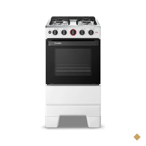 Fogão Ideal Super 4 Bocas com Mesa em Inox Esmaltec - Branco