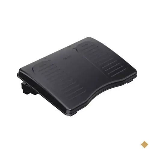 Apoio para Pés Ergolight, regulagem de altura, Preto - Reliza
