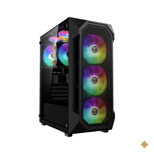 Gabinete Gamer Gamdias AURA GC1 ELITE ARGB, 4 fans, Lateral em Vidro Temperado…