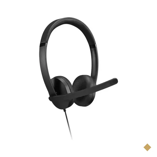 Headset Lenovo Estéreo Gen 2 com Fio, USB - Preto