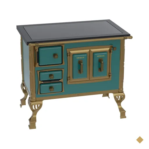 Fogao a Lenha Venax GII n 1 Colonial Premium Turquesa SD