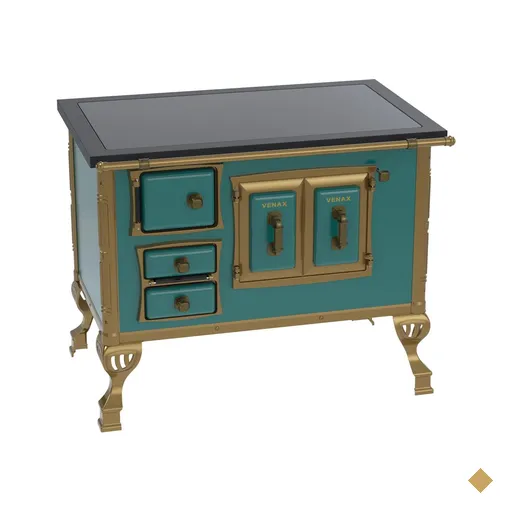 Fogao a Lenha Venax GII n 2 Colonial Premium Turquesa SD