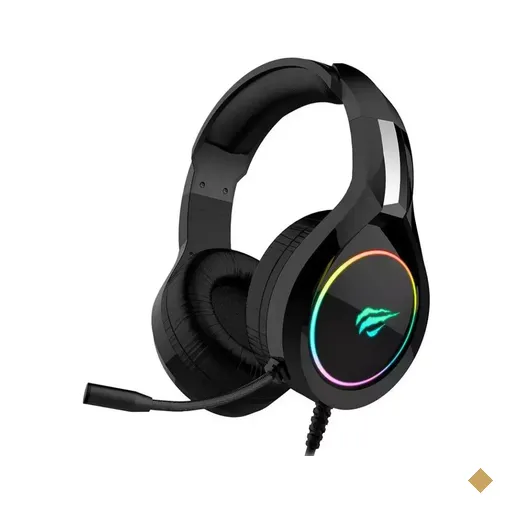 Headset Gamer Havit H2232D, RGB, Microfone Flexível - Preto