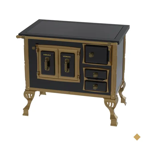 Fogao a Lenha Venax GII n 1 Colonial Premium Preto SE