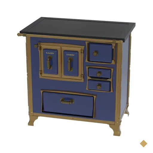 Fogao a Lenha Venax GII n 1 Renaissance Premium Azul SE