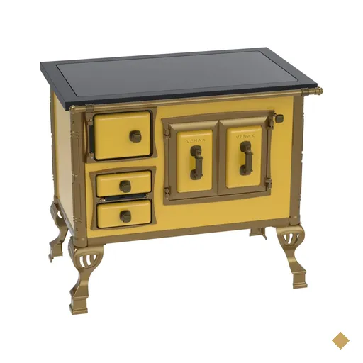 Fogao a Lenha Venax GII n 1 Colonial Premium Amarelo SD