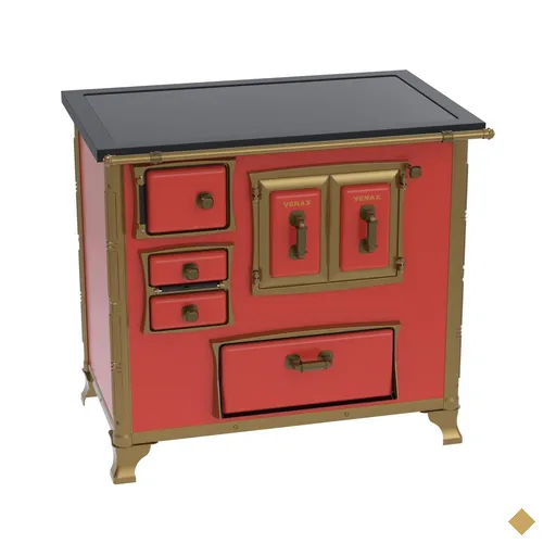 Fogao a Lenha Venax GII n 2 Renaissance Premium Vermelho SD