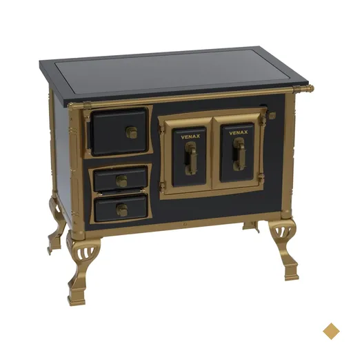 Fogao a Lenha Venax GII n 1 Colonial Premium Preto SD