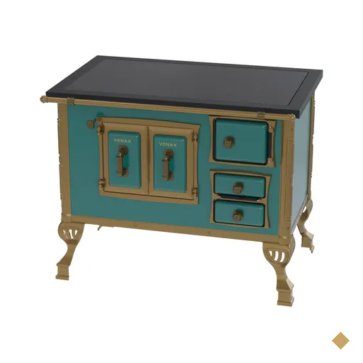 Fogao a Lenha Venax GII n 2 Colonial Premium Turquesa SE
