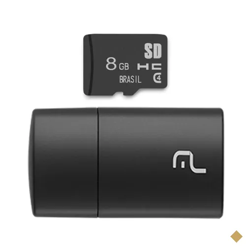 Pendrive + Cartão de Memória Multi (2 em 1) 8GB USB 2.0 - MC161