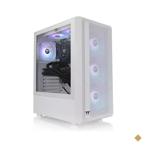 Gabinete Thermaltake S200 TG ARGB, 4 Fans 120mm RGB, com Fonte 650W 80PLUS, Mid…
