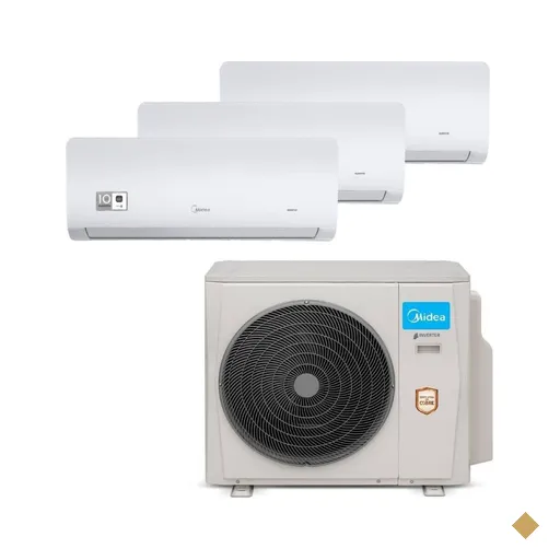 Ar Condicionado Multi Tri Split Midea Xtreme Save 27000 Btu (3x9000) Quente e…