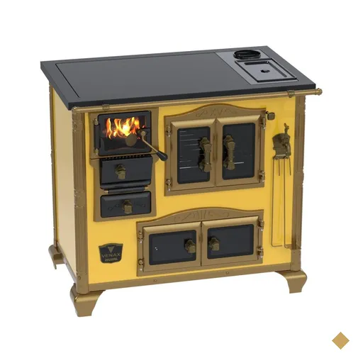 Fogao a Lenha Venax n 2 Imperador Premium Caldeira Amarelo SD