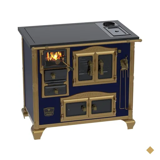 Fogao a Lenha Venax n 2 Imperador Premium Caldeira Azul SD