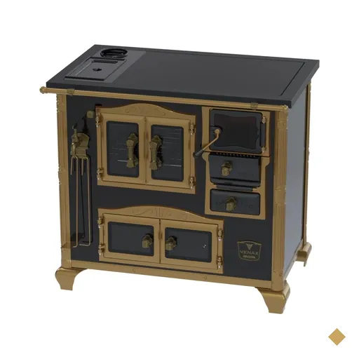 Fogao a Lenha Venax n 2 Imperador Premium Caldeira Preto SE