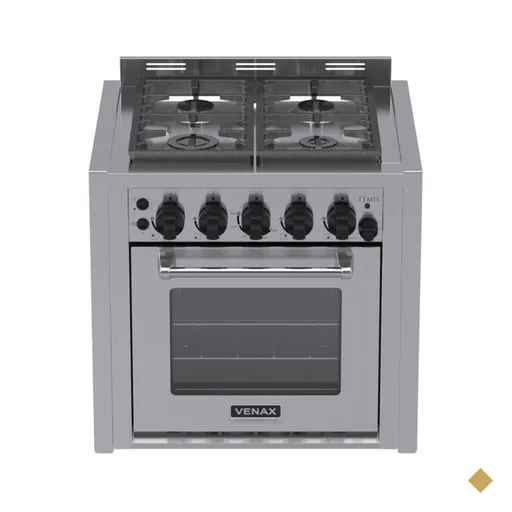 Fogao de Embutir 4 Bocas Venax Temis Inox Gas Glp