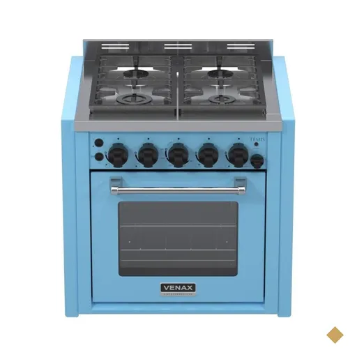 Fogao de Embutir 4 Bocas Venax Temis Azul Gas Glp 220V