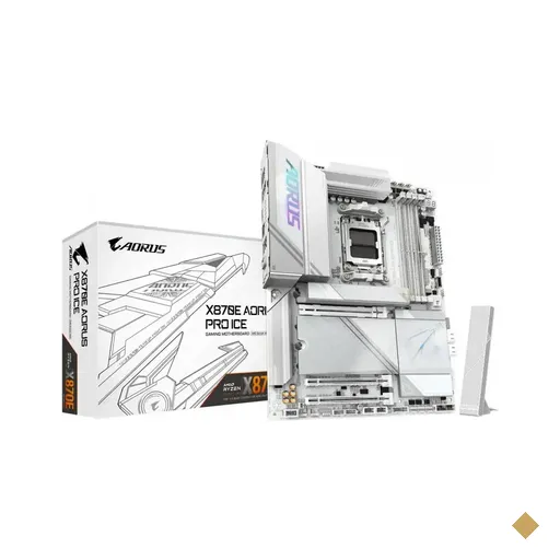 Placa Mãe Gigabyte X870E AORUS PRO ICE (Socket AM5/AMD X870E/DDR5/M.2/Wi-Fi 7…