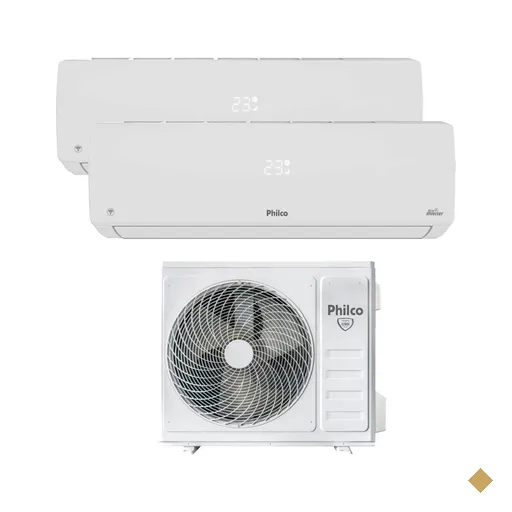 Ar Condicionado Bi Split Inverter Philco 18000 BTUs (2X9000) Quente e Frio…