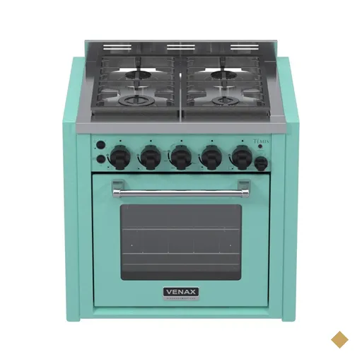 Fogao a Gas de Embutir 4 Bocas Venax Temis Verde 220V
